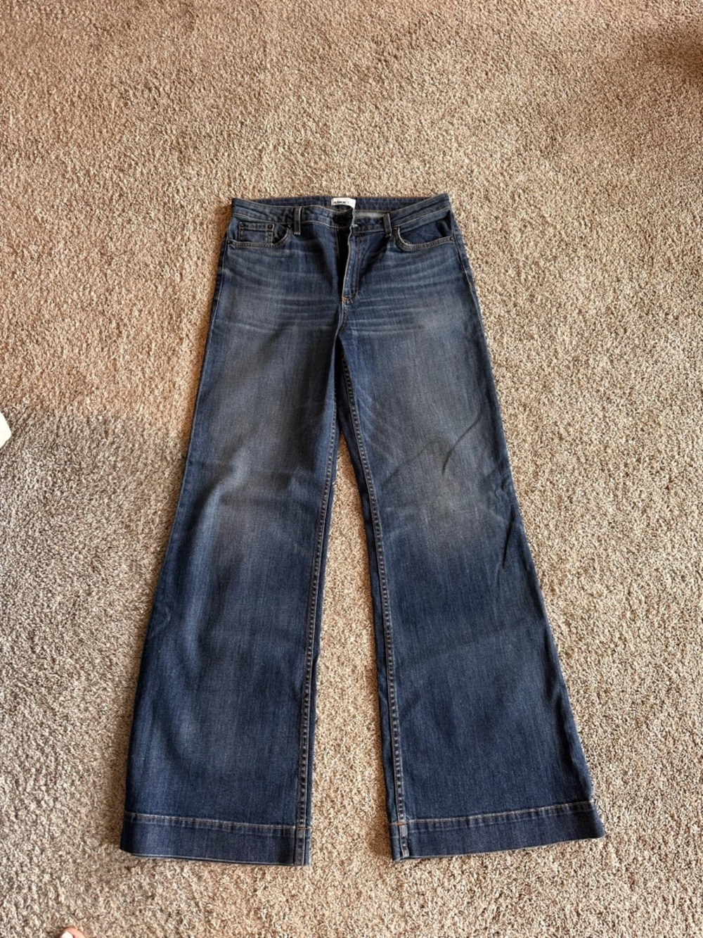 ASKK NY Dark Blue Wide Leg Jeans